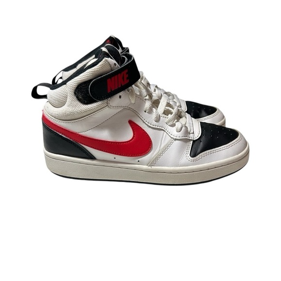 Nike Other - Nike Court Mid 2 White Red Black Size 7Y Youth Kids Shoes